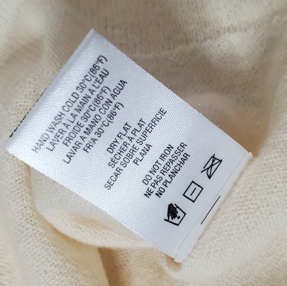 NWOT Sundry Stripes Heart Crewneck Sweater Wool-Cashmere Blend Size M - Picture 12 of 16